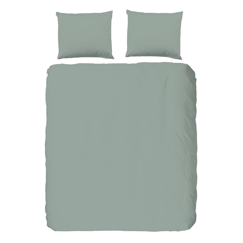 Pure Dekbedovertrek  Uni Lichtgroen Eenpersoons (140x200 Cm) Lichtgroen Microvezel Effen  - Overtrek - 140x200 Cm (Eenpersoons) -  - 