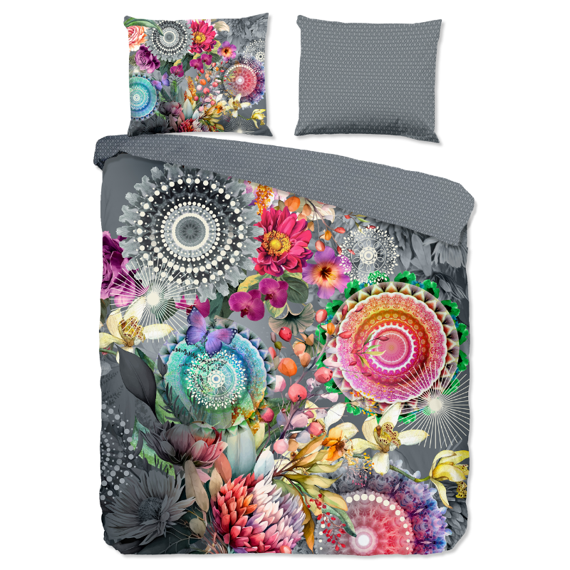 HIP Dekbedovertrek Katoen Satijn Olinga Tweepersoons (200x200 Cm) Katoen Satijn  - Overtrek - 200x200 Cm (Tweepersoons) -  - 