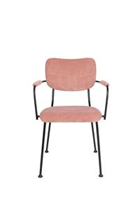 Zuiver Set van 2 eetkamerstoelen Benson met armleuning &VerticalLine; 