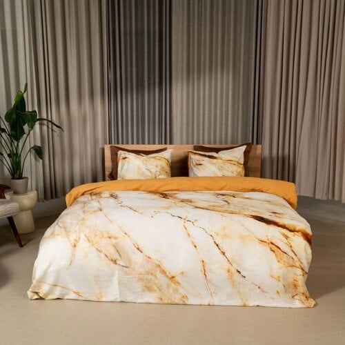 Kayori Sayana Dekbedovertrek Katoensatijn 240x200/220 Goud