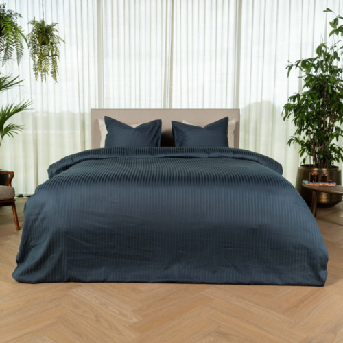 Kayori Elin Dekbedovertrek Katoensatijn 140x200/220 Denim