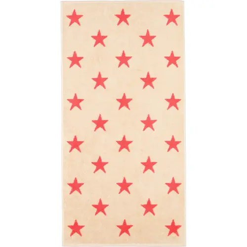 Cawö New Stars 6260 Handdoek 50x100 beige/pink