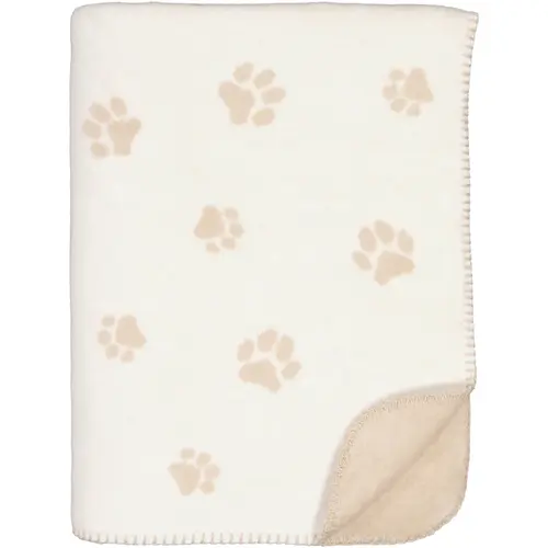 Cawö We love dogs 62470 Woonplaid 150x200 natur/beige