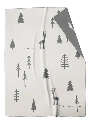 Cawö Winter Edition Woonplaid 150x200 stein/antraciet