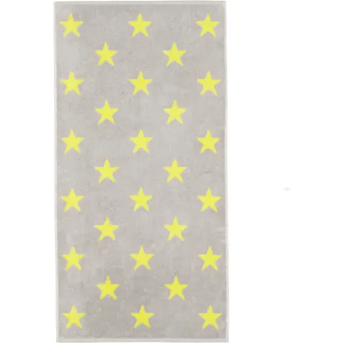 Cawö New Stars 6260 Douchelaken 70x140 platin/lime