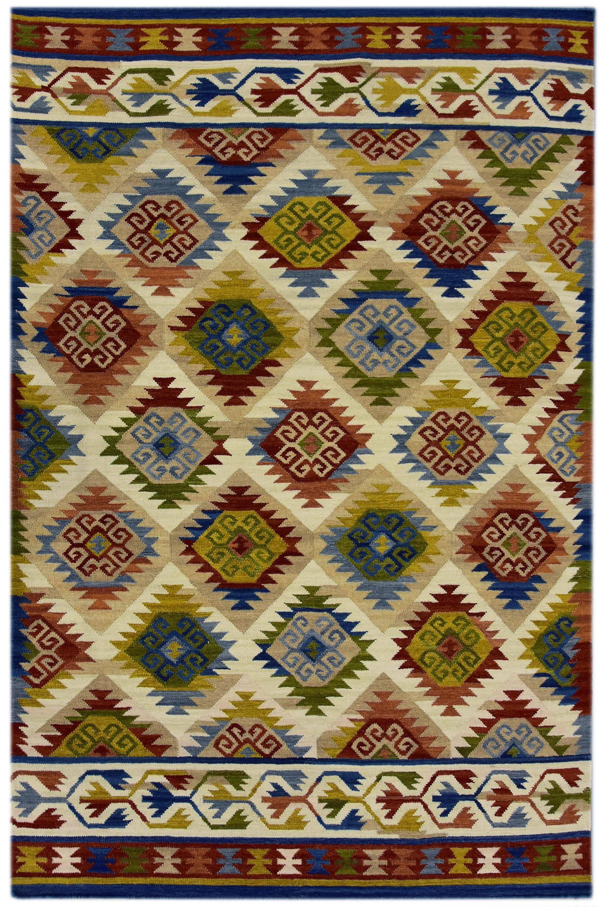 Bakero Vloerkleed Kelim handgemaakt wol |