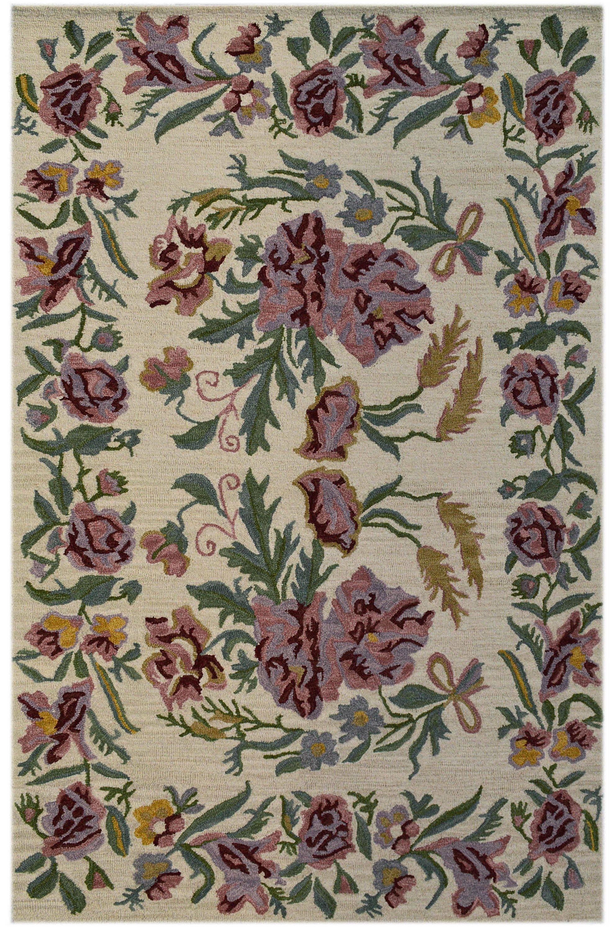 Bakero Vloerkleed Blossom handgemaakt wol |