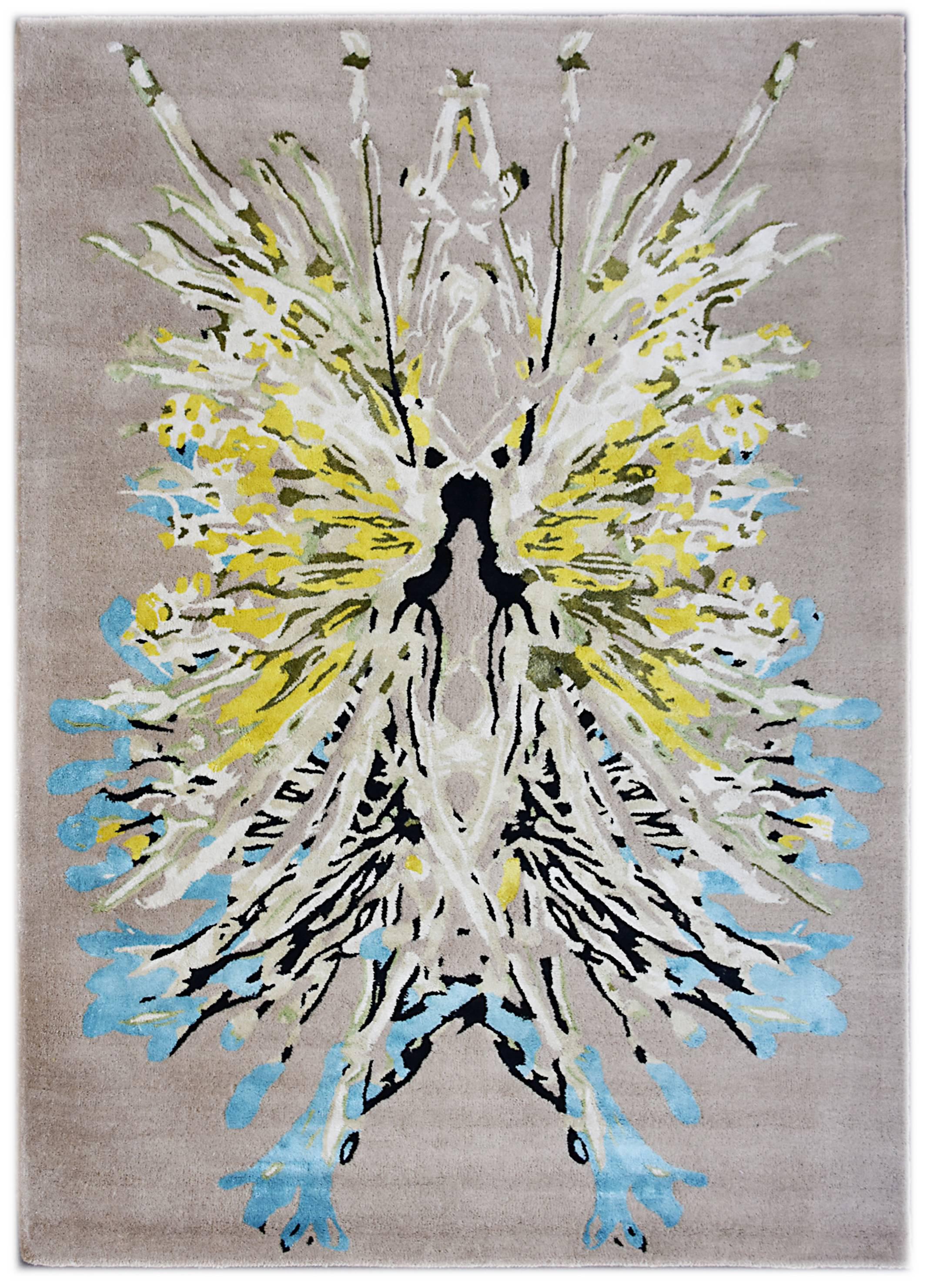 Bakero Vloerkleed Wildflowers handgemaakt wol |