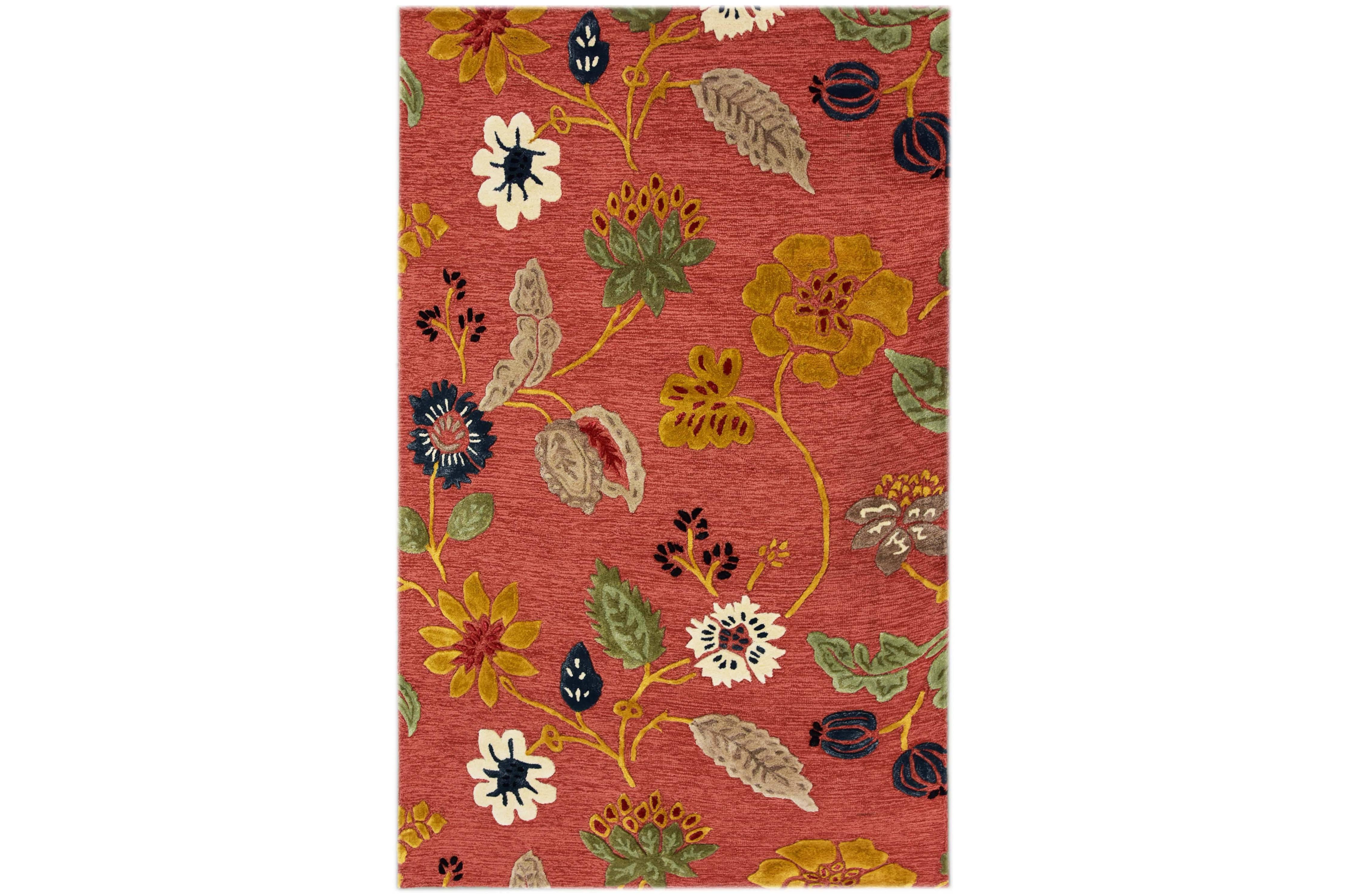 Bakero Vloerkleed Flowers wol handgemaakt |