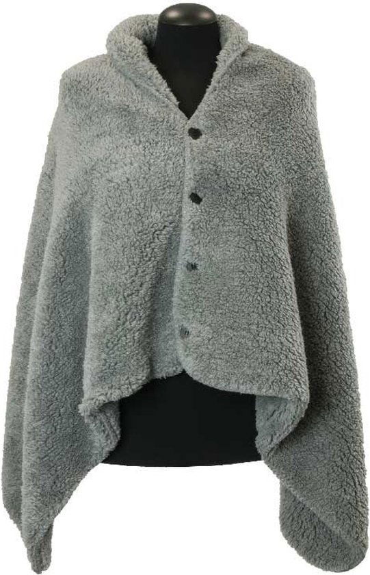 Unique living Omslagplaid Nox donkergrijs 75x150 cm  - 