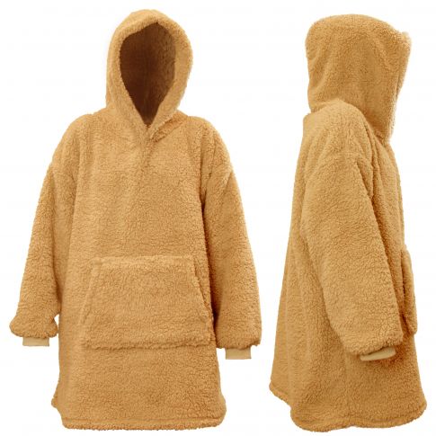 Unique living Hoodie Teddy latte 70x50x87 cm  - 