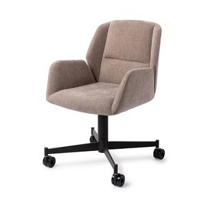 Jesper Home Draaibare Eetkamerstoel Myoko Caster Black - Greystones