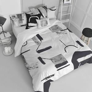 Blanc Dekbedovertrek Shapes &VerticalLine; 