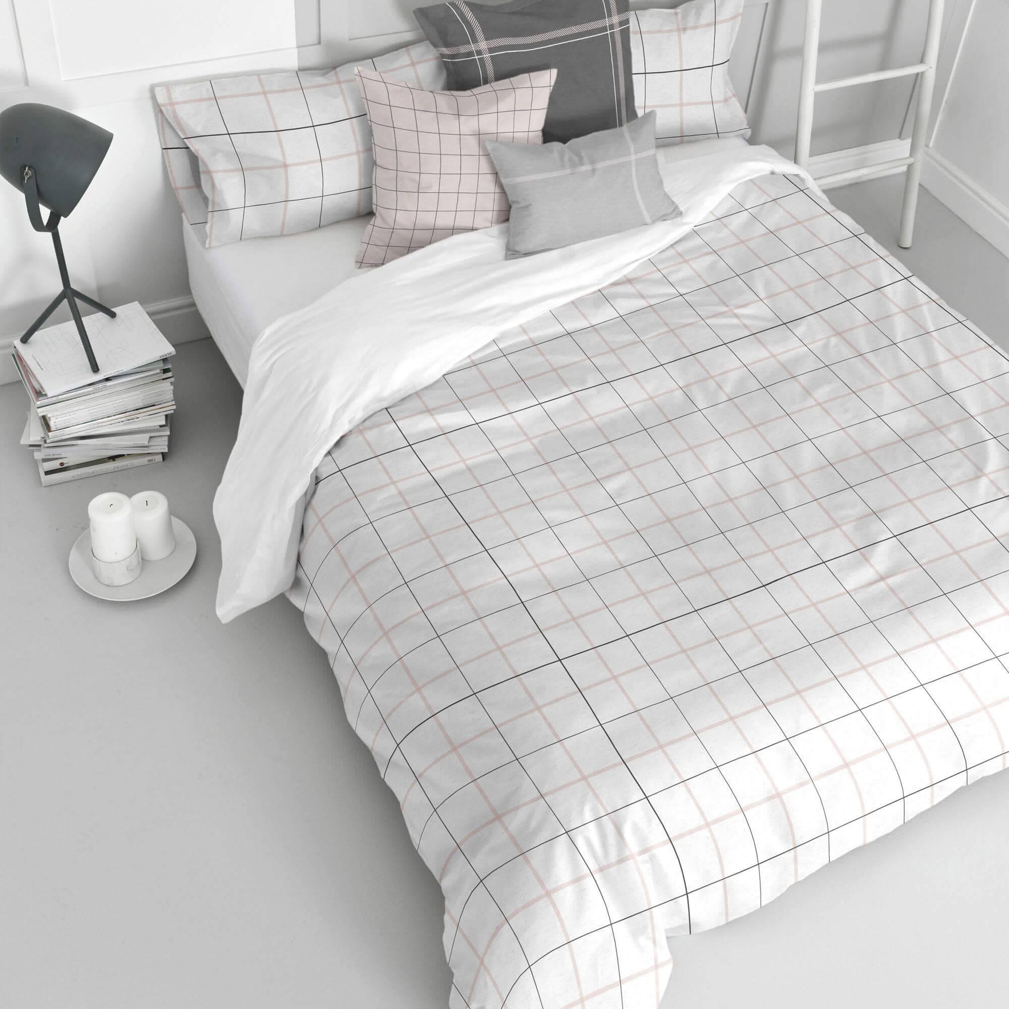 Blanc Dekbedovertrek Tartan | 
