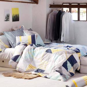 Blanc Dekbedovertrek Geo Dot &VerticalLine; 