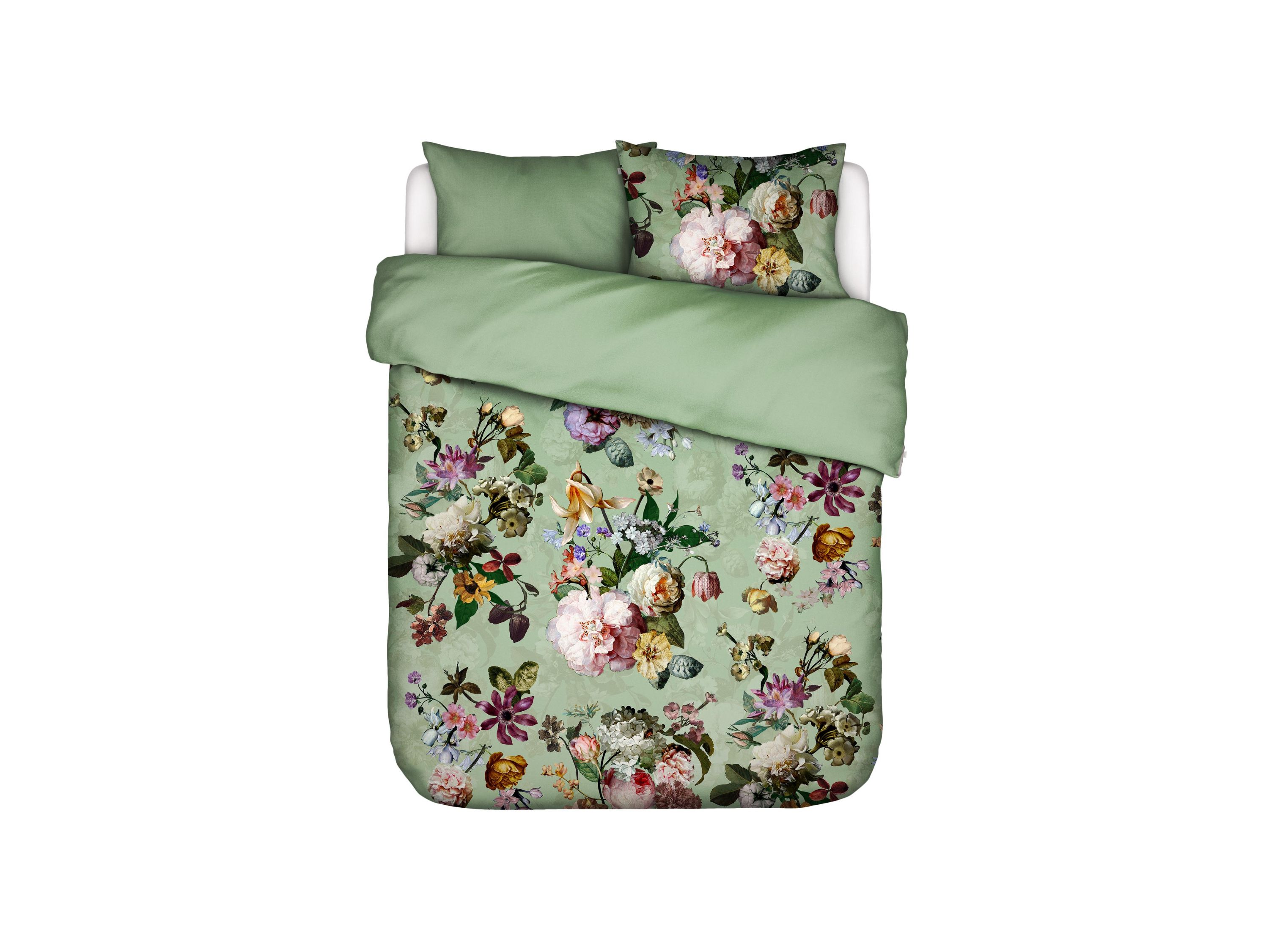 TotaalBED Dekbedovertrek Fleur Quiet Green 240 x 200/220 cm