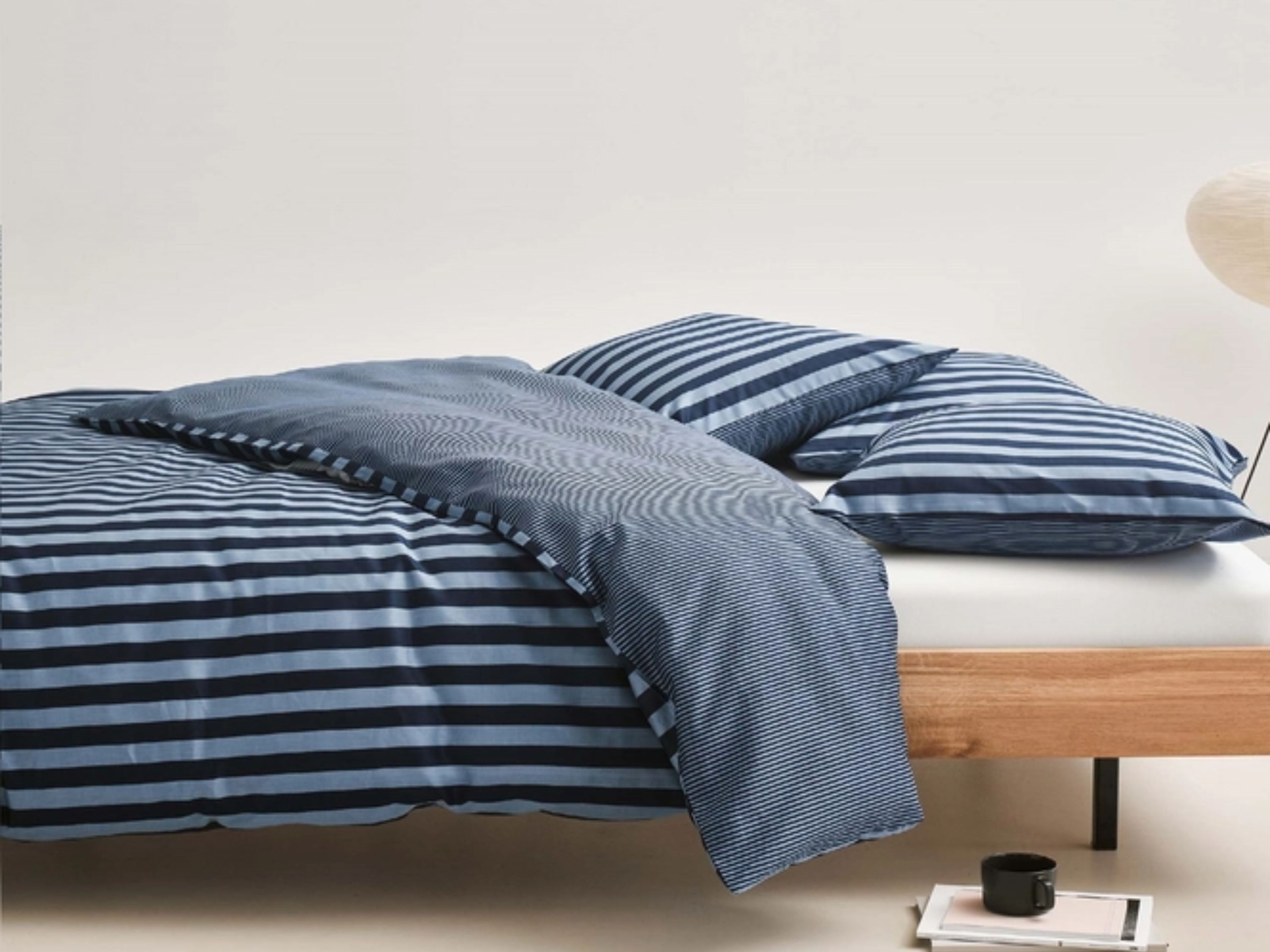 TotaalBED Dekbedovertrek Classic Stripe Deep Blue