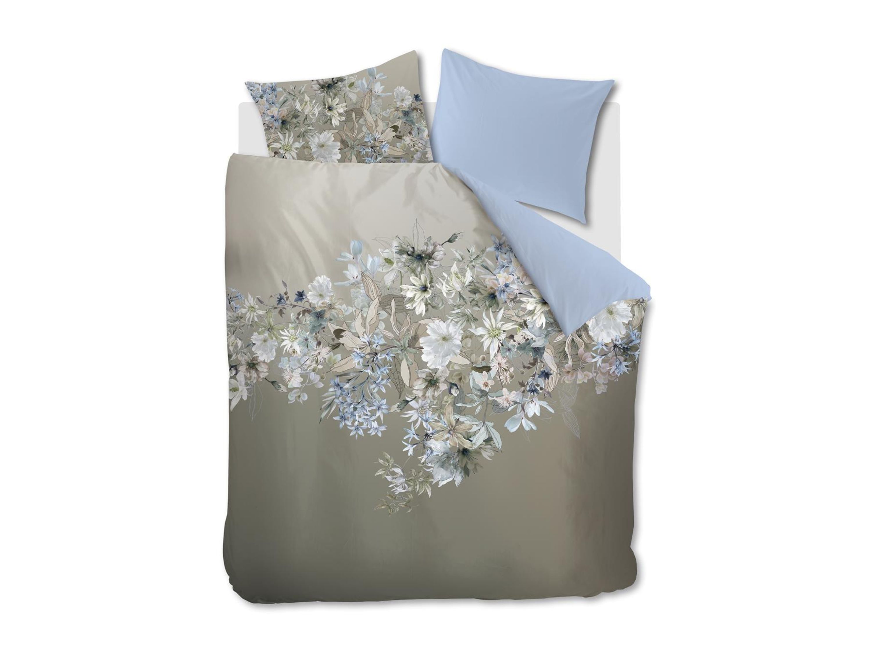 TotaalBED Dekbedovertrek Saffron Blue Grey 240 x 200/220 cm