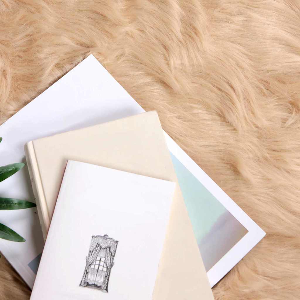 vidaXL Nepleer Schapenvacht Tapijt Beige 80 x 120 cm Polyester