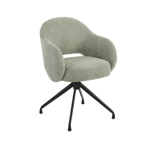 Tower Living Draaibare Eetkamerstoel Porto Geweven stof - Olive