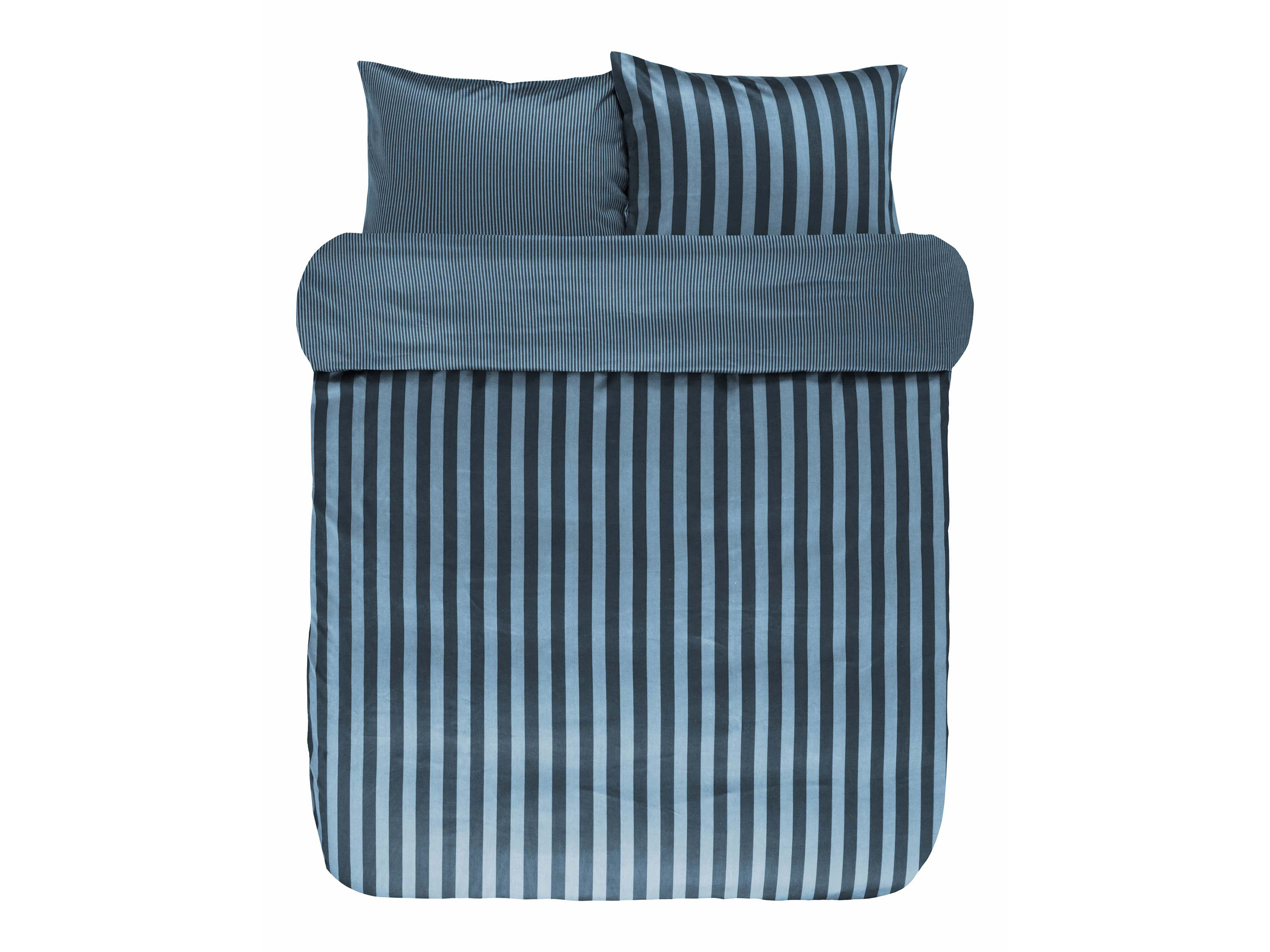TotaalBED Dekbedovertrek Classic Stripe Deep Blue 260 x 200/220 cm