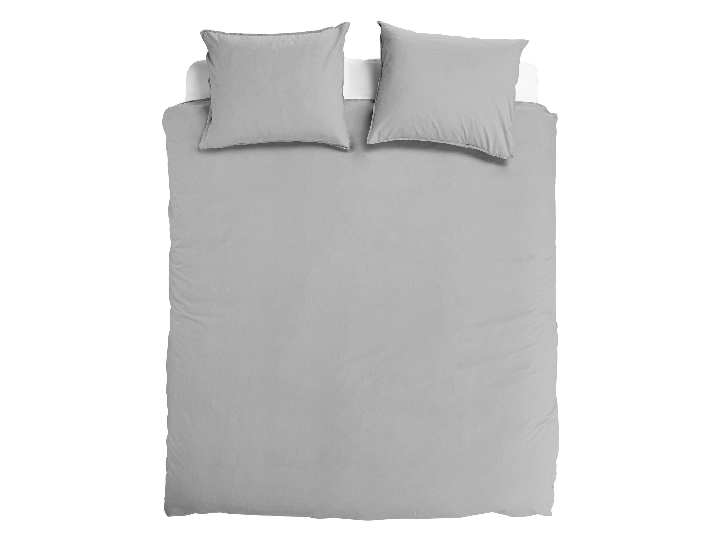 TotaalBED Dekbedovertrek Noa Light Grey 140 x 200/220 cm