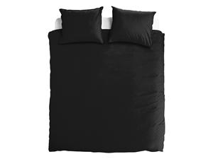 TotaalBED Dekbedovertrek Noa Antraciet 200 x 200/220 cm