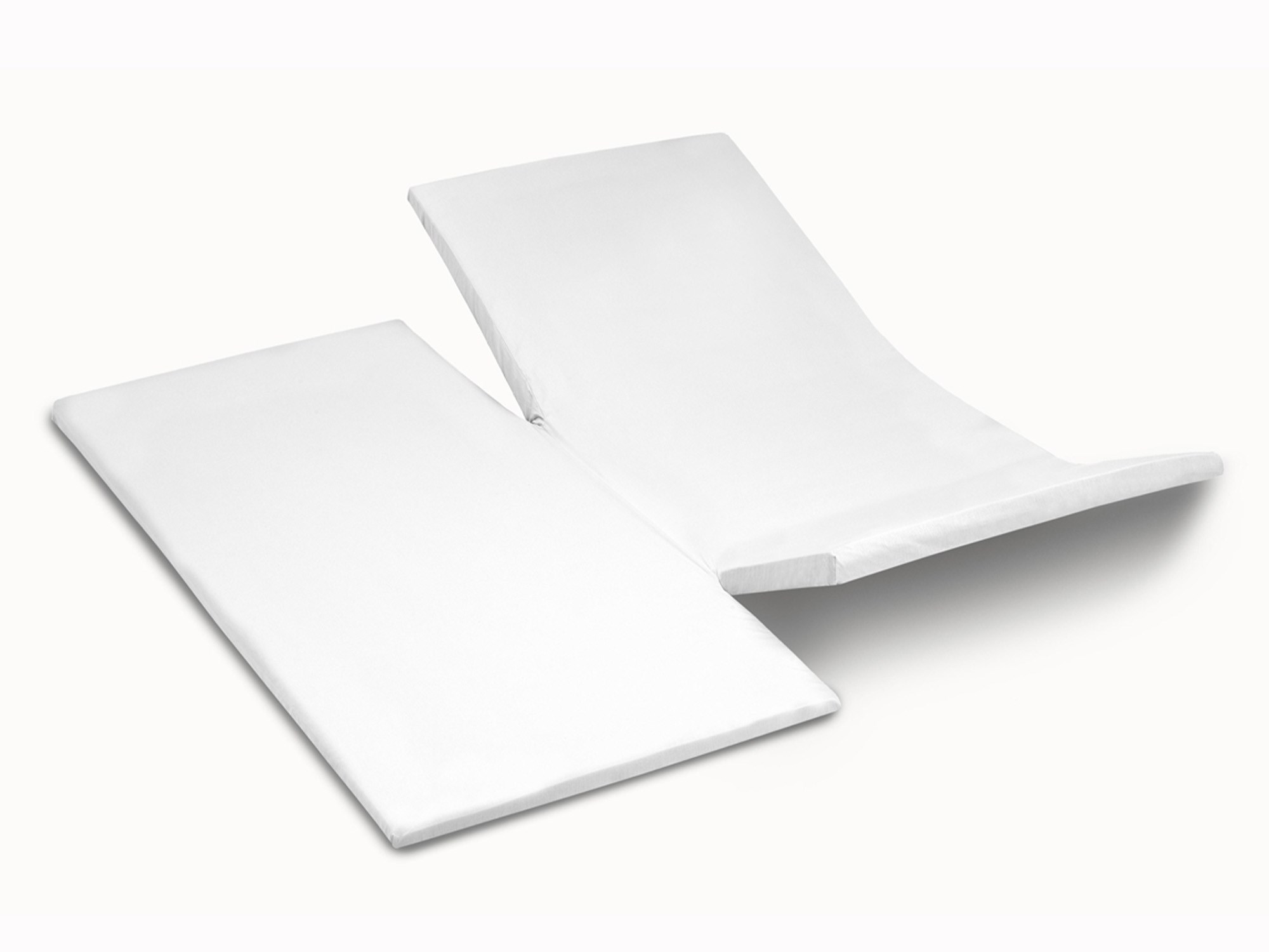 TotaalBED YOON hoeslaken katoensatijn dubbele split | wit | 140 x 200 cm