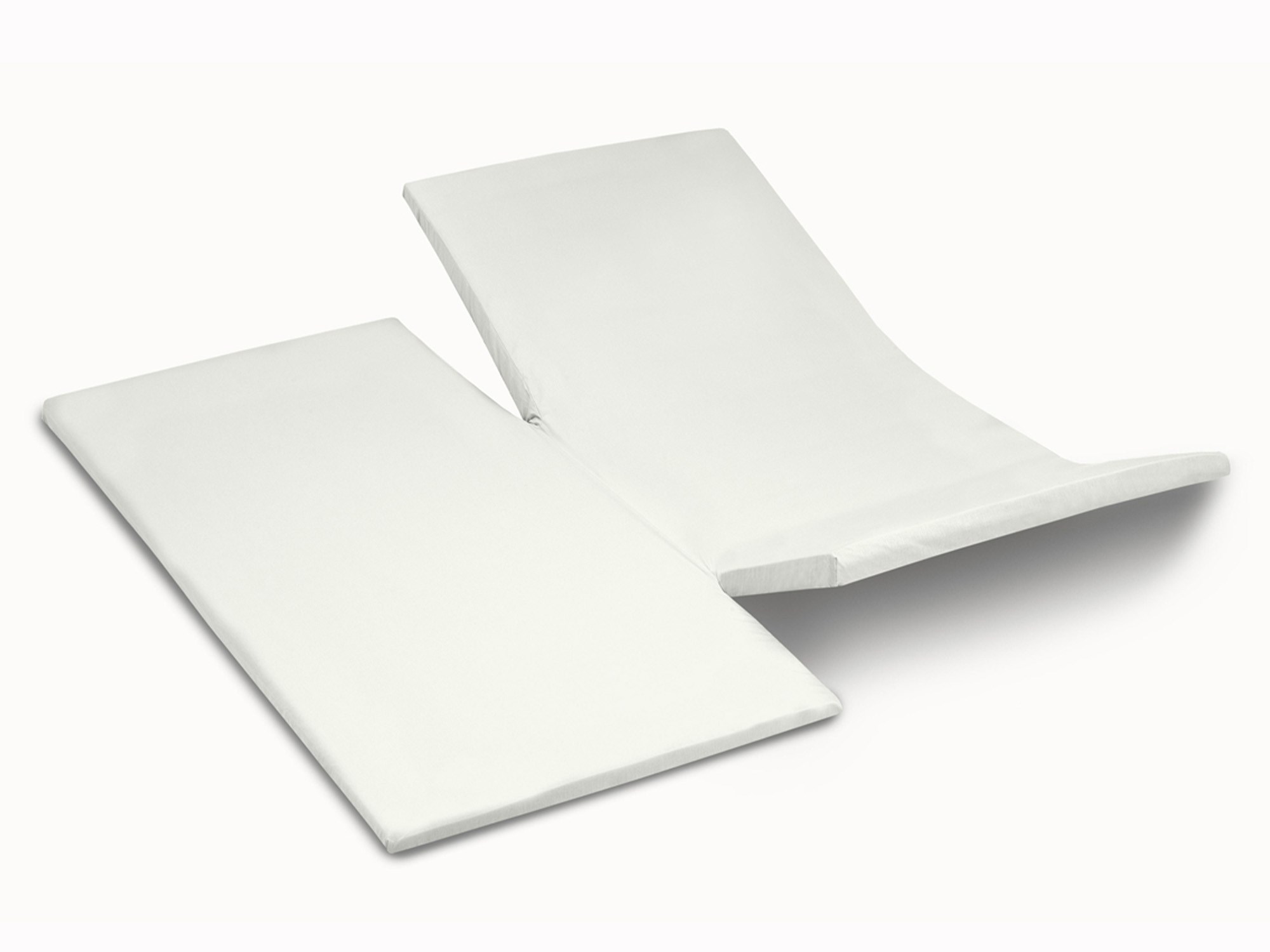 TotaalBED YOON hoeslaken katoensatijn dubbele split | crÃƒÂ¨me | 160 x 200 cm