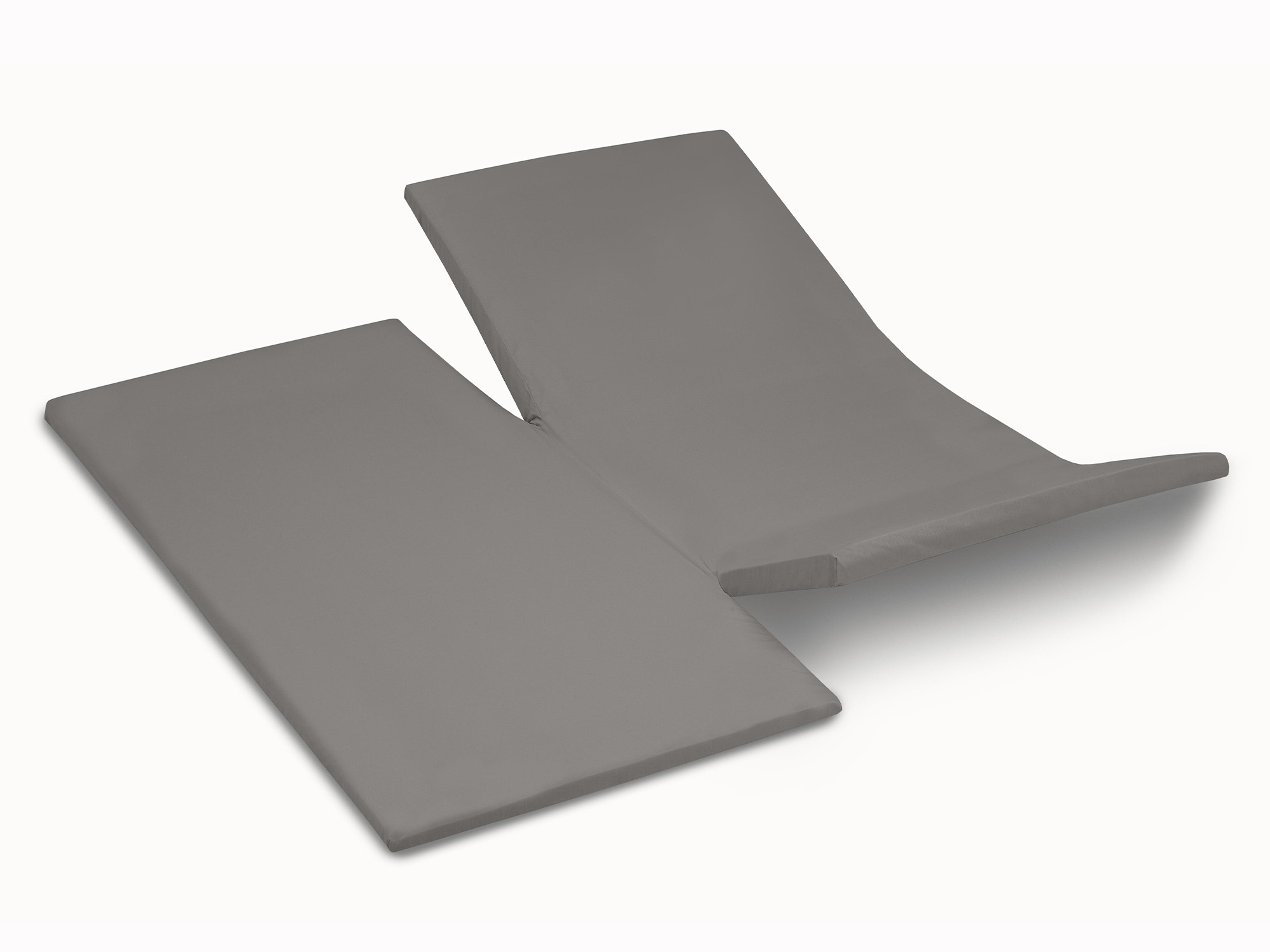 TotaalBED YOON hoeslaken katoensatijn dubbele split | donkergrijs | 140 x 200 cm