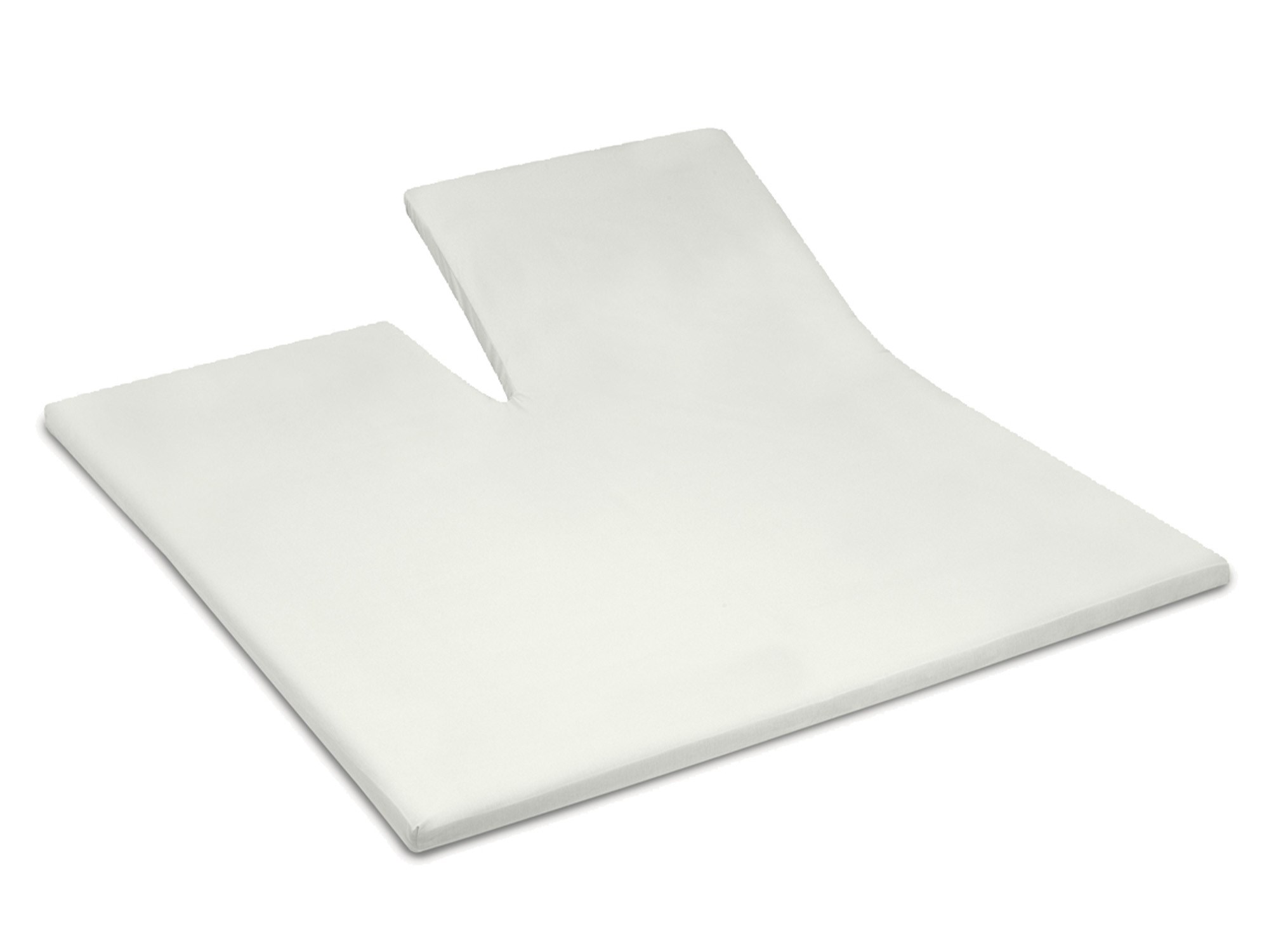 TotaalBED YOON hoeslaken katoensatijn enkele split | crÃƒÂ¨me | 160 x 200 cm