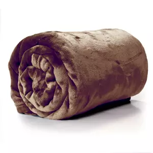 Unique Living Plaid Enzo Rocky Brown Fleece Bruin 