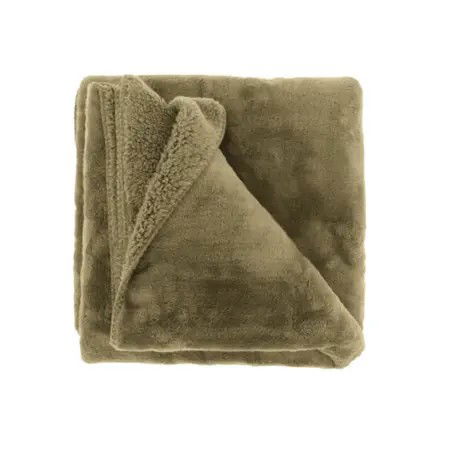 Unique living Plaid torvah 200x150 cm taupe  - 