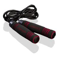 Gymstick - Springseil aus Leder - Functional Training schwarz/rot