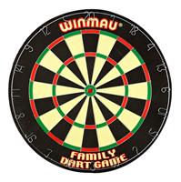 Carromco 83260 - Winmau Family Dart Game, Dartscheibe mit 6 Steeldarts