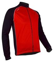 Fietsjack Unisex Windbreaker Rood/Zwart 