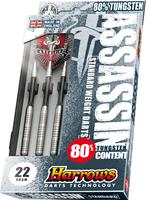 Harrows Assasin 80% Tungsten Steeltip dartpijlenset (Gewicht pijl: 0,018 kg)