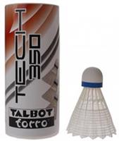 TALBOT torro Badmintonball Tech 350, medium, weiß/blau