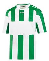 Jako Milan Shirt Met Korte Mouwen - Junior - Wit/Sportsgroen_116