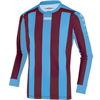 Jako Inter Shirt Met Lange Mouwen - Junior - Hemelsblauw/Kastanjebruin_116