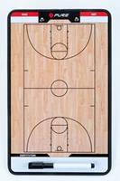 Pure2Improve Doppelseitiges Coach-Board Basketball 35×22 cm P2I100620 Beige