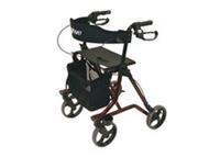 Torro - Leichtgewicht-Rollator Rückengurt Stockhalter Tasche 6,9 kg, faltbar