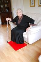 Anti-slip vloermat - rood - 