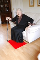 Anti-slip vloermat - geel - 