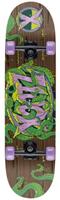 Xootz Kids Complete Beginners Double Kick Trick Skateboard Maple Deck - 31 x 8 Inches Tentacles