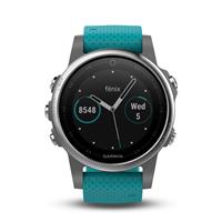 Garmin fenix 5S Bluetooth GPS HRM Unisexuhr in Blau 010-01685-01