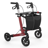 Rehasense Leichtgewicht Rollator Server M weinrot