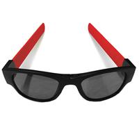 Clix Opvouwbare Zonnebril - Zwart/Rood