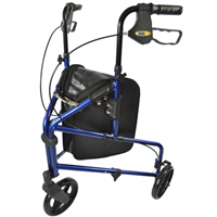 Able2 Aluminium 3-wiel rollator-blauw