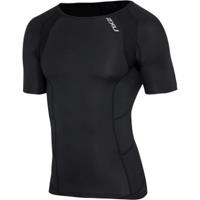 2XU Core Kompressions-Kurzarmshirt - Schwarz - Silber